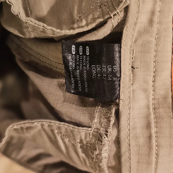 5.11 Women's Tactical Tan Cargo Pants 10 Long - Picture 7 of 7